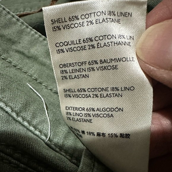 Anthropologie PilcroThe Wanderer Side-Striped Cargo Pants Olive Moss Green Sz 30 - Picture 10 of 13